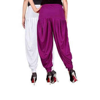 Multicolor plain viscose leggings 3