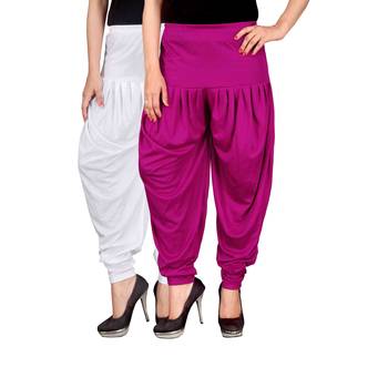 Multicolor plain viscose leggings 1