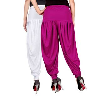 Multicolor plain viscose leggings 3