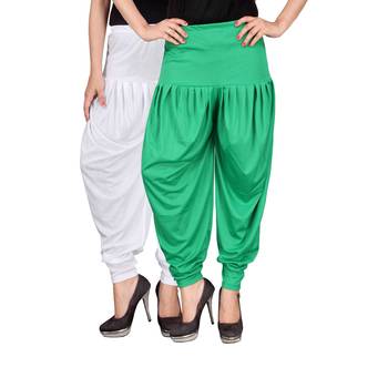 Multicolor plain viscose leggings 1