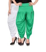 Multicolor plain viscose leggings