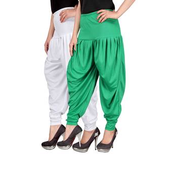 Multicolor plain viscose leggings 2