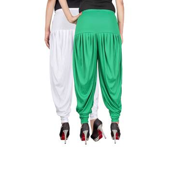 Multicolor plain viscose leggings 3