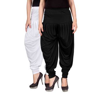 Multicolor plain viscose leggings 1