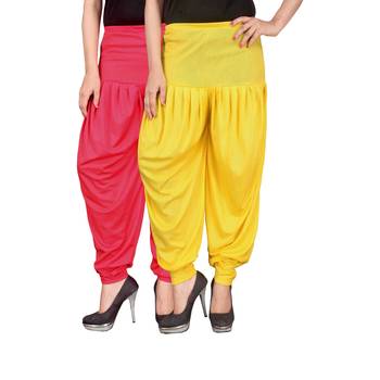 Multicolor plain viscose leggings 1