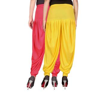 Multicolor plain viscose leggings 3