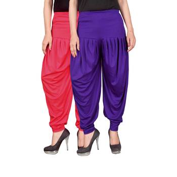Multicolor plain viscose leggings 1