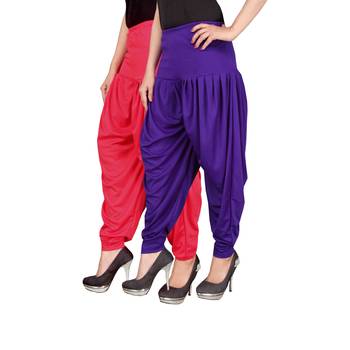 Multicolor plain viscose leggings 2