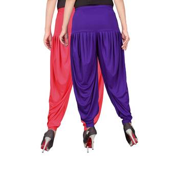 Multicolor plain viscose leggings 3