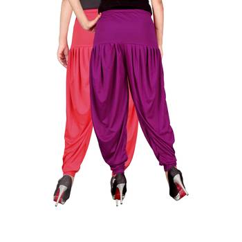 Multicolor plain viscose leggings 3