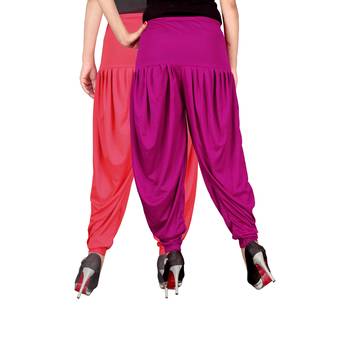 Multicolor plain viscose leggings 3