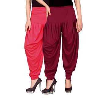 Multicolor plain viscose leggings 1
