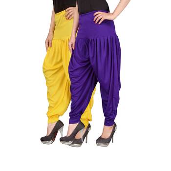 Multicolor plain viscose leggings 2