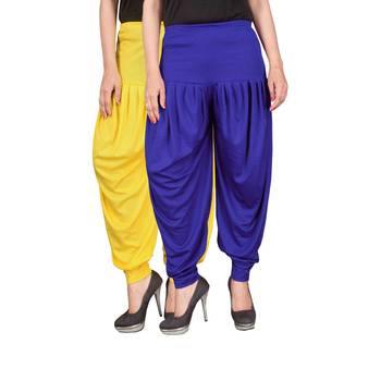 Multicolor plain viscose leggings 1