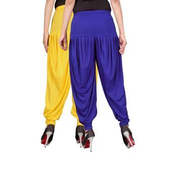 Multicolor plain viscose leggings 3