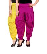 Multicolor plain viscose leggings