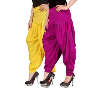 Multicolor plain viscose leggings 2