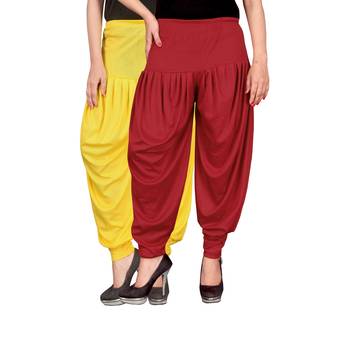 Multicolor plain viscose leggings 1