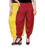 Multicolor plain viscose leggings