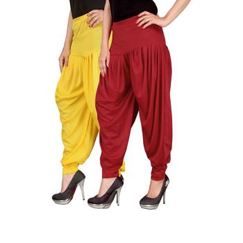 Multicolor plain viscose leggings 2