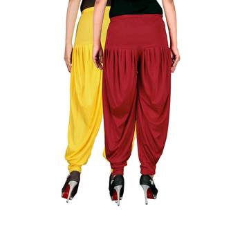 Multicolor plain viscose leggings 3