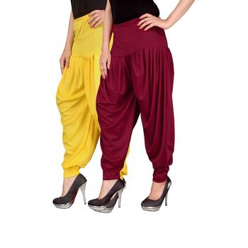 Multicolor plain viscose leggings 2