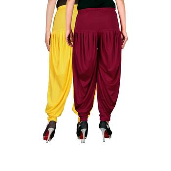 Multicolor plain viscose leggings 3