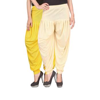 Multicolor plain viscose leggings 1