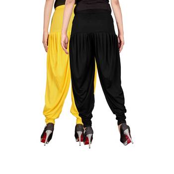 Multicolor plain viscose leggings 3