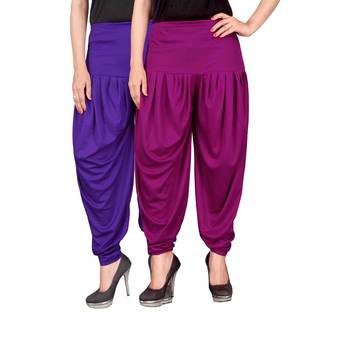 Multicolor plain viscose leggings 1