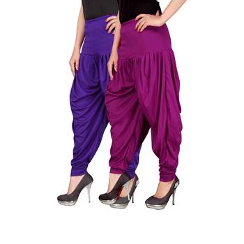 Multicolor plain viscose leggings 2