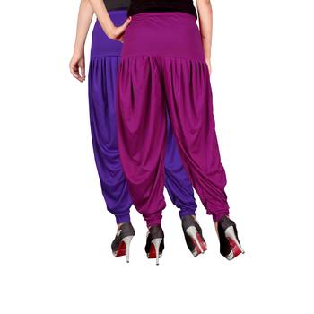 Multicolor plain viscose leggings 3