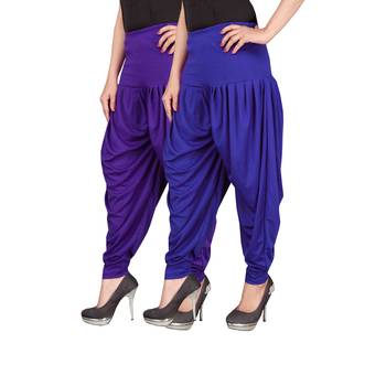 Multicolor plain viscose leggings 2