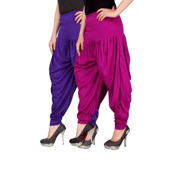 Multicolor plain viscose leggings 2