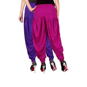 Multicolor plain viscose leggings 3