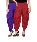 Multicolor plain viscose leggings