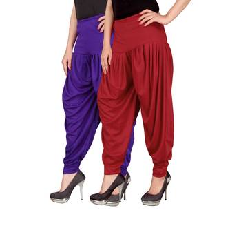 Multicolor plain viscose leggings 2