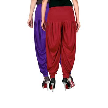 Multicolor plain viscose leggings 3