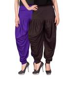 Multicolor plain viscose leggings