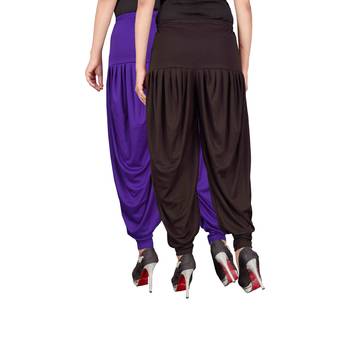 Multicolor plain viscose leggings 3
