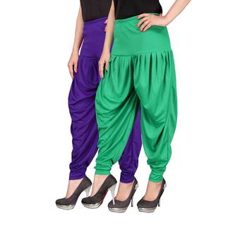 Multicolor plain viscose leggings 2