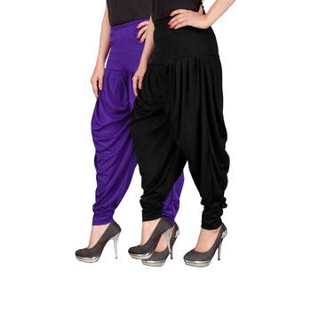 Multicolor plain viscose leggings 2