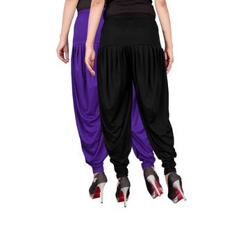 Multicolor plain viscose leggings 3