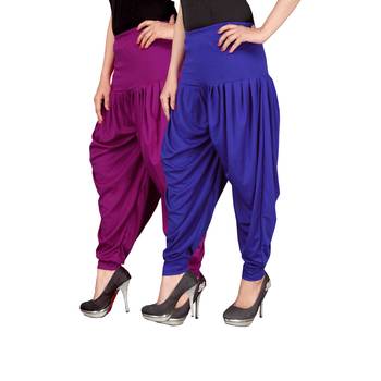 Multicolor plain viscose leggings 2