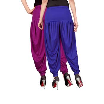 Multicolor plain viscose leggings 3