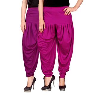 Multicolor plain viscose leggings 1