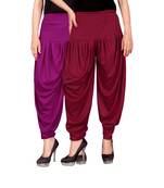 Multicolor plain viscose leggings