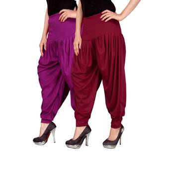 Multicolor plain viscose leggings 2