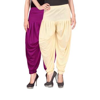 Multicolor plain viscose leggings 1