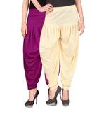 Multicolor plain viscose leggings